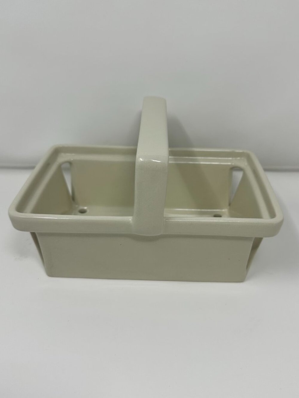 Hearth & Hand Magnolia STONEWARE 2-Compartment Fruit Berry Basket with Handle